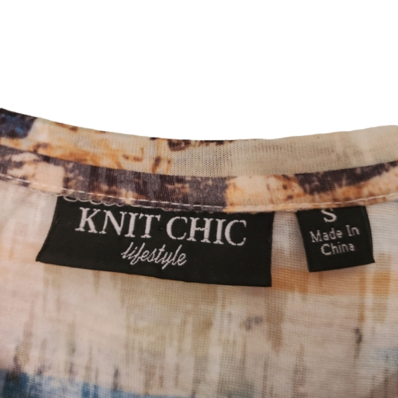 Knit Chich Italian scenery size small tunic. - Picture 5 of 6